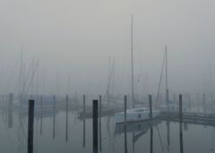 Nebelstimmung am Hafen