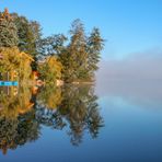 Nebelstimmung am Luzinsee im Naturpark Feldberger Seenlandschaft