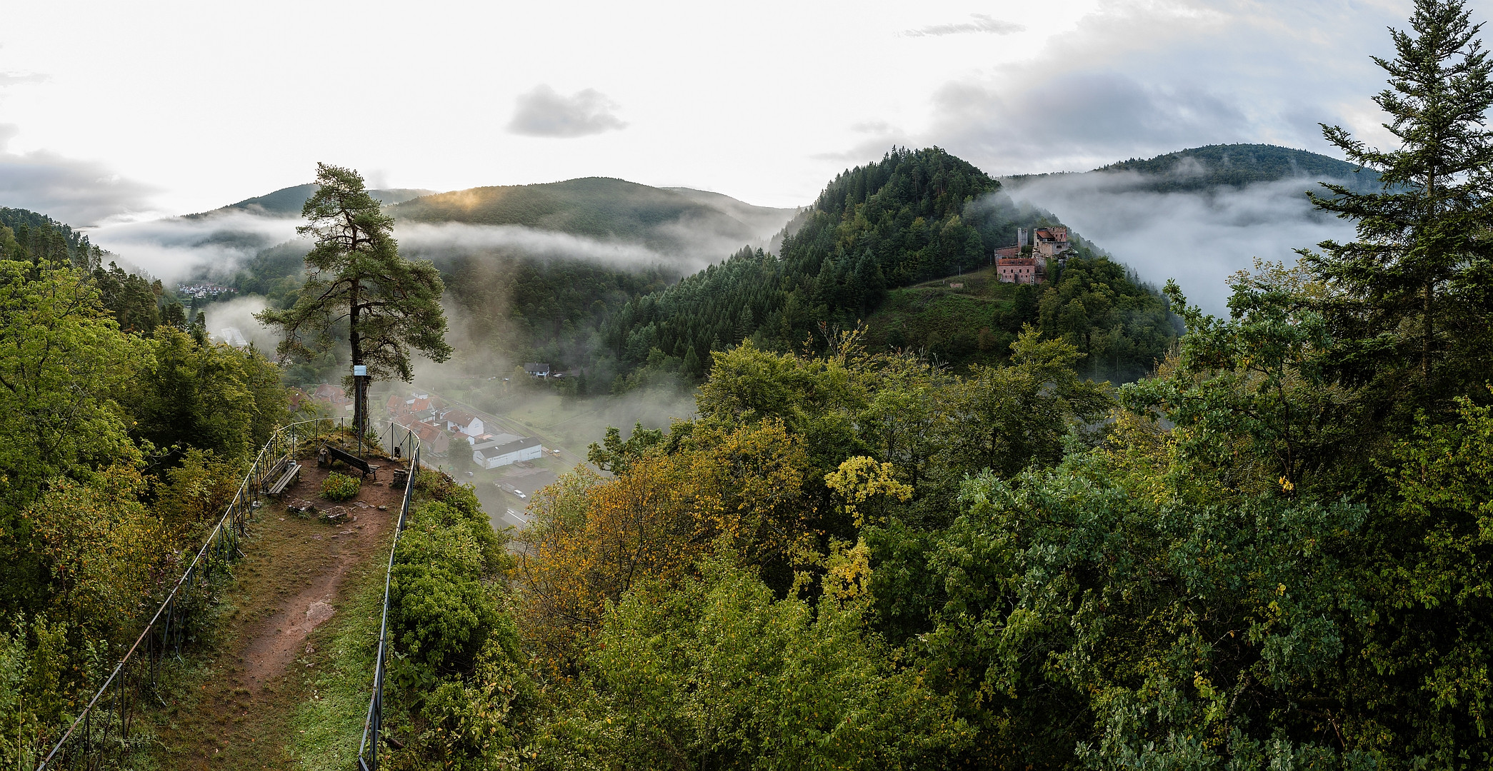 Nebelstimmung bei Burg Spangenberg