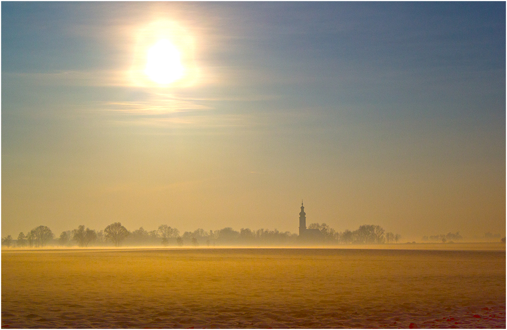 Nebelstimmung im Gegenlicht