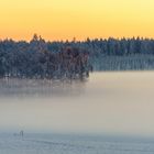 Nebelstimmung und Abendrot