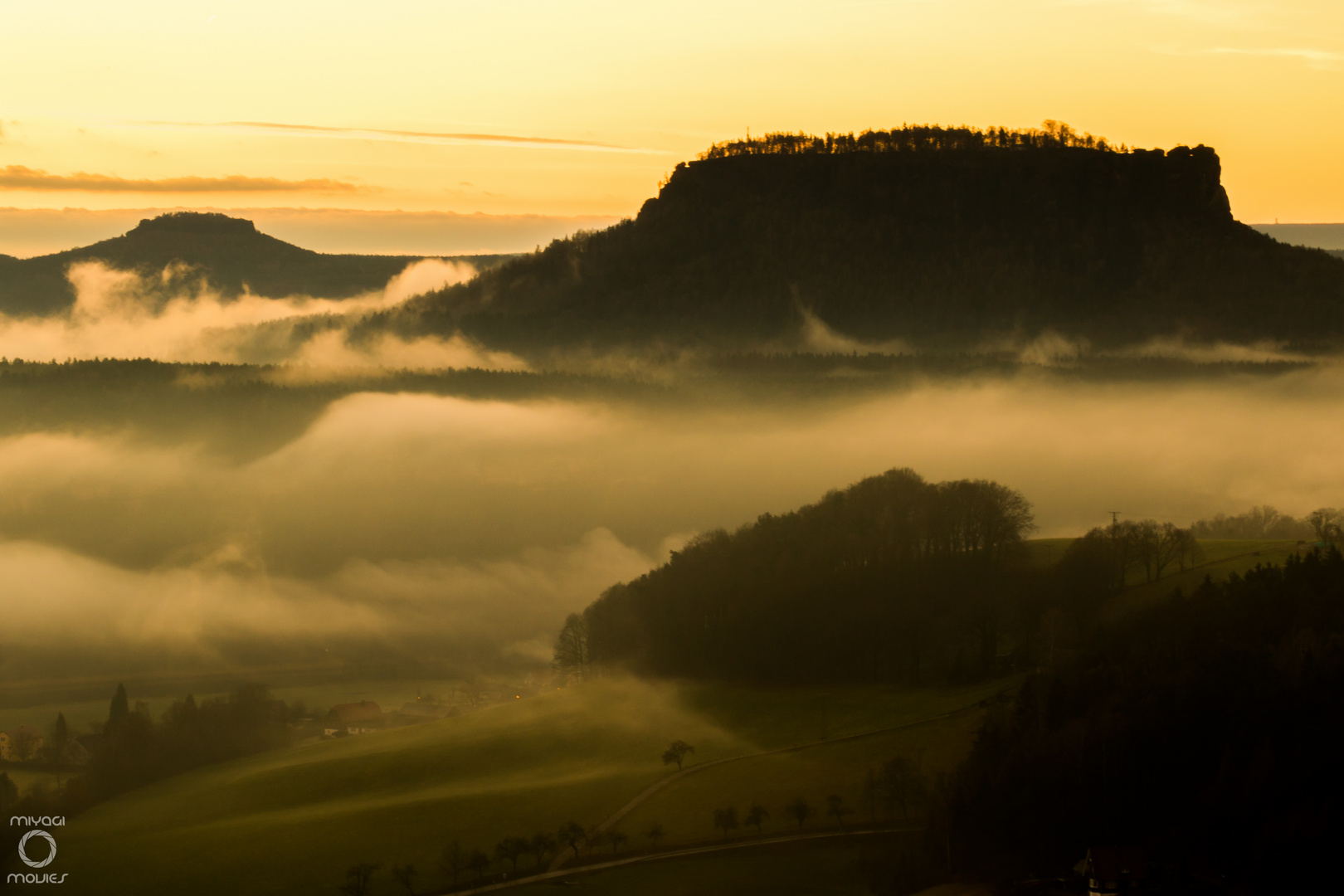 Nebelsuppe am Lilienstein