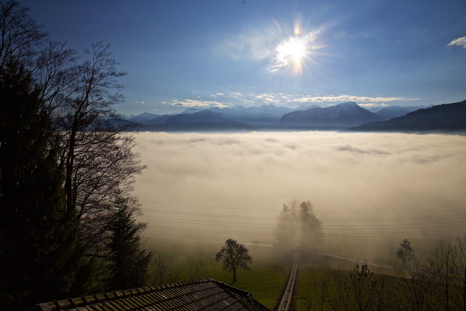 Nebelsuppe im Tal