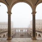 Nebeltag auf dem Monte Cassino