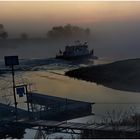 Nebeltour auf der Elbe.