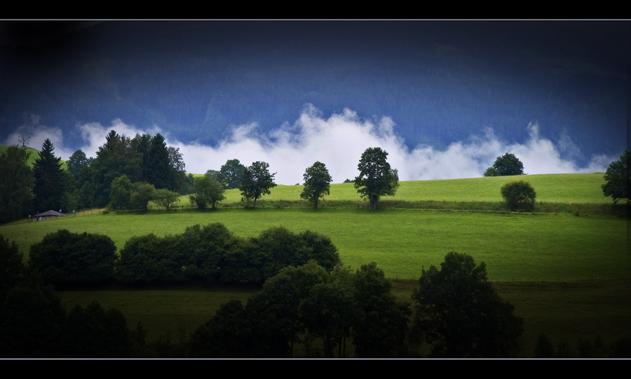 Nebelwolken ziehen auf