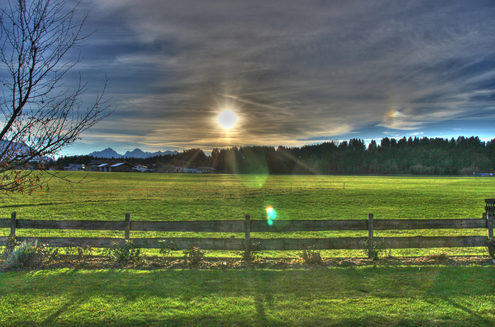 Nebensonne überm Füssener Land