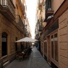 Nebenstraße in Cadiz, Andalusien