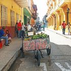 Nebenstraße in Cartagena/Columbia