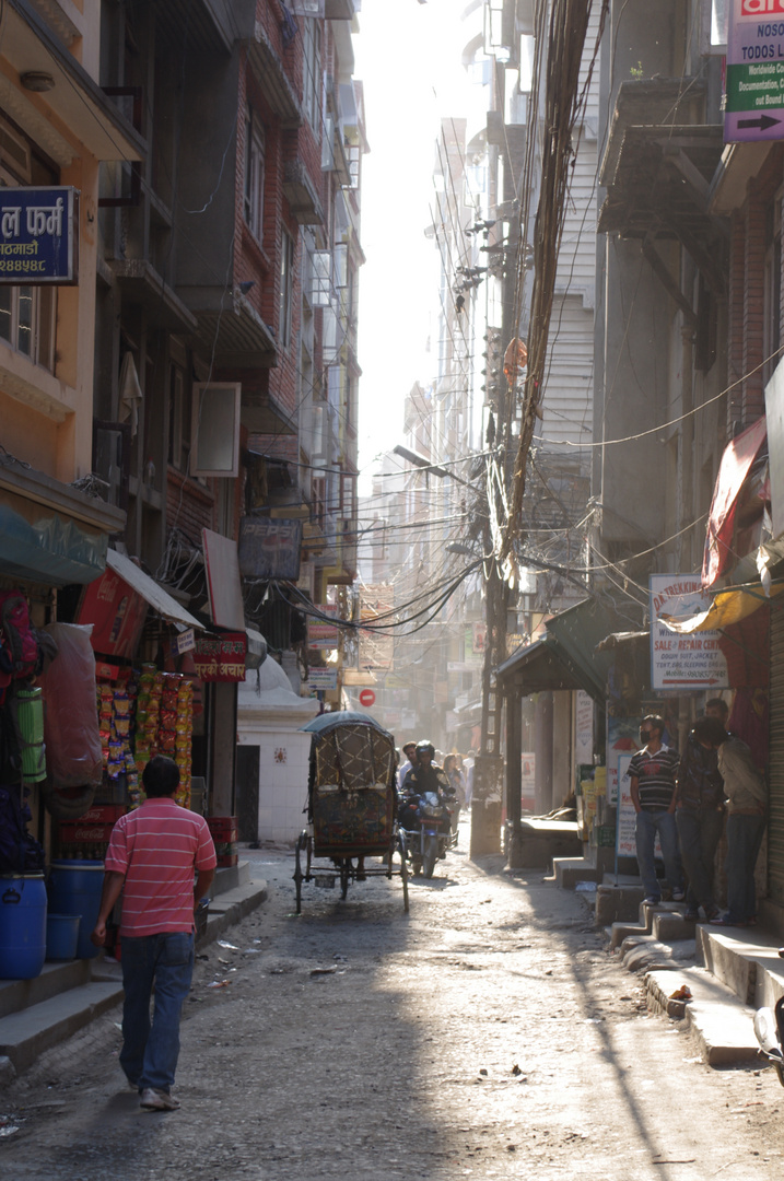 Nebenstraße in Kathmandu