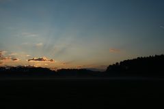 Nebeslstimmung an einem Frühlingstag im Juni