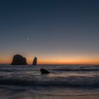 Nebida, la Luna e Venere. Immagine di una notte