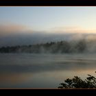 Nebliger Morgen am Lake Placid