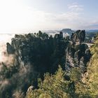 Nebliger Morgen in Sachsen