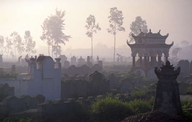 Nebliger Morgen, Vietnam (Ninh Binh)