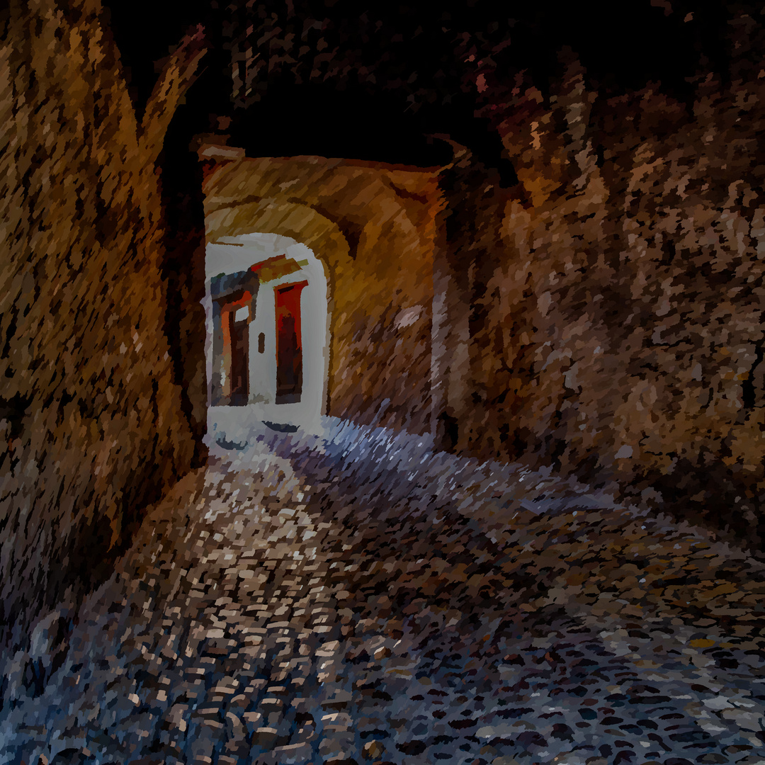 nebulös   -   durch diese hohle Gasse . . . 