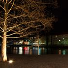 Neckar bei Nacht an der Experimenta