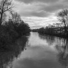 Neckar Esslingen im Dezember