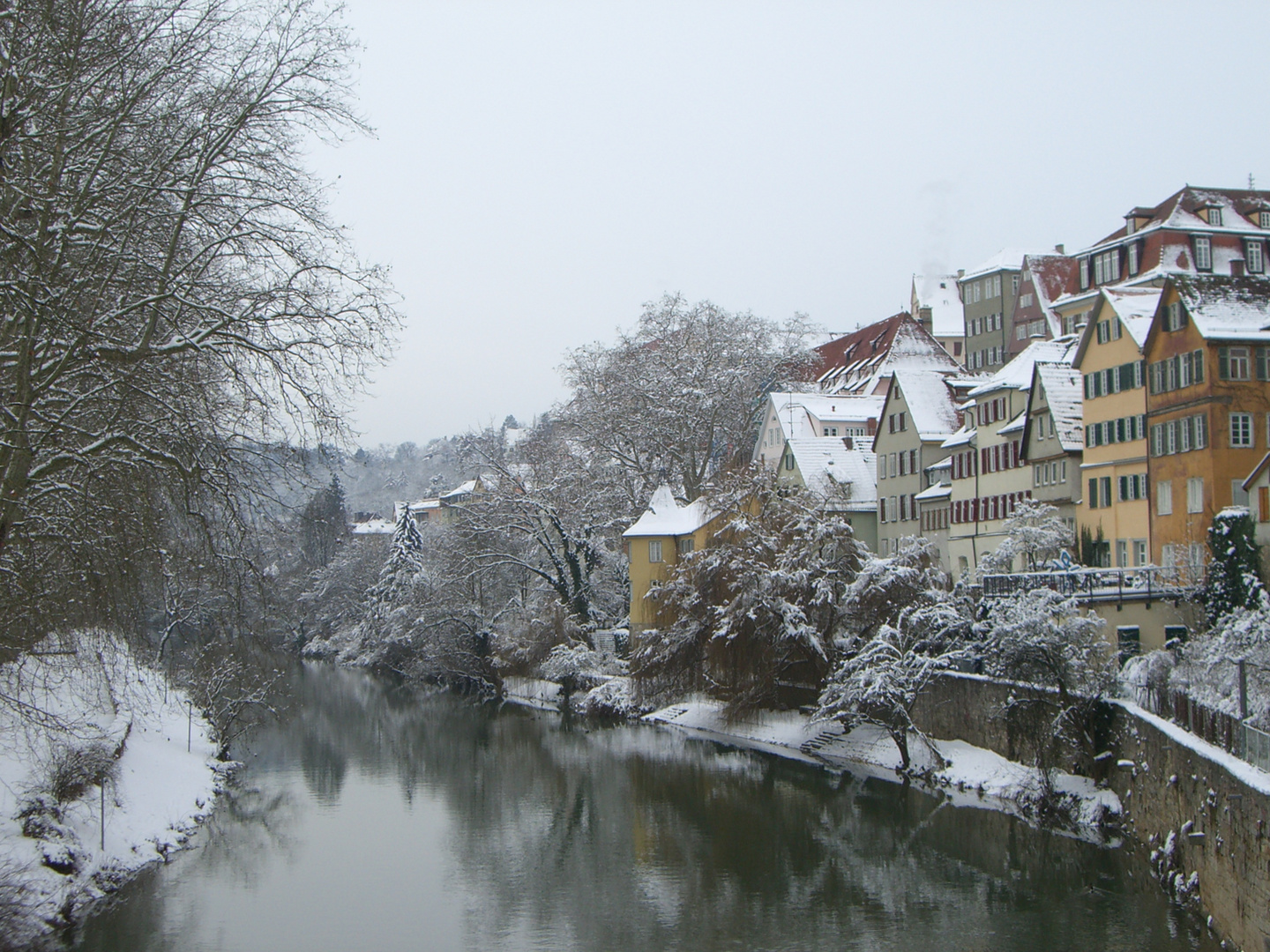 Neckar - Tübingen - Hölderlinturm - Dezember 2010