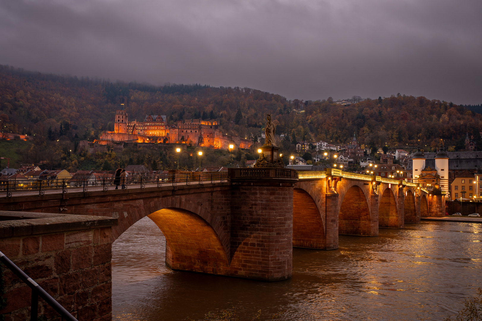 Neckar und Schloss Heidelberg