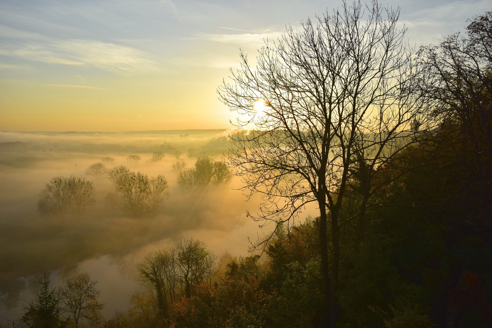 Neckarblick Herbst