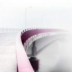 Neckarbrücke im Nebel