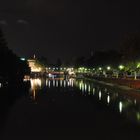 Neckarpartie an der Friedrich Ebert Brücke Heilbronn