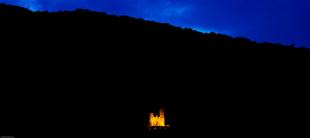 Neckarsteinach bei Nacht