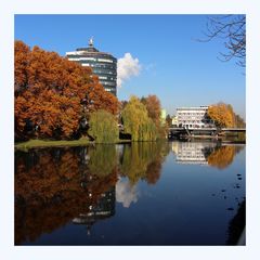 Neckarturm im Herbstkleid