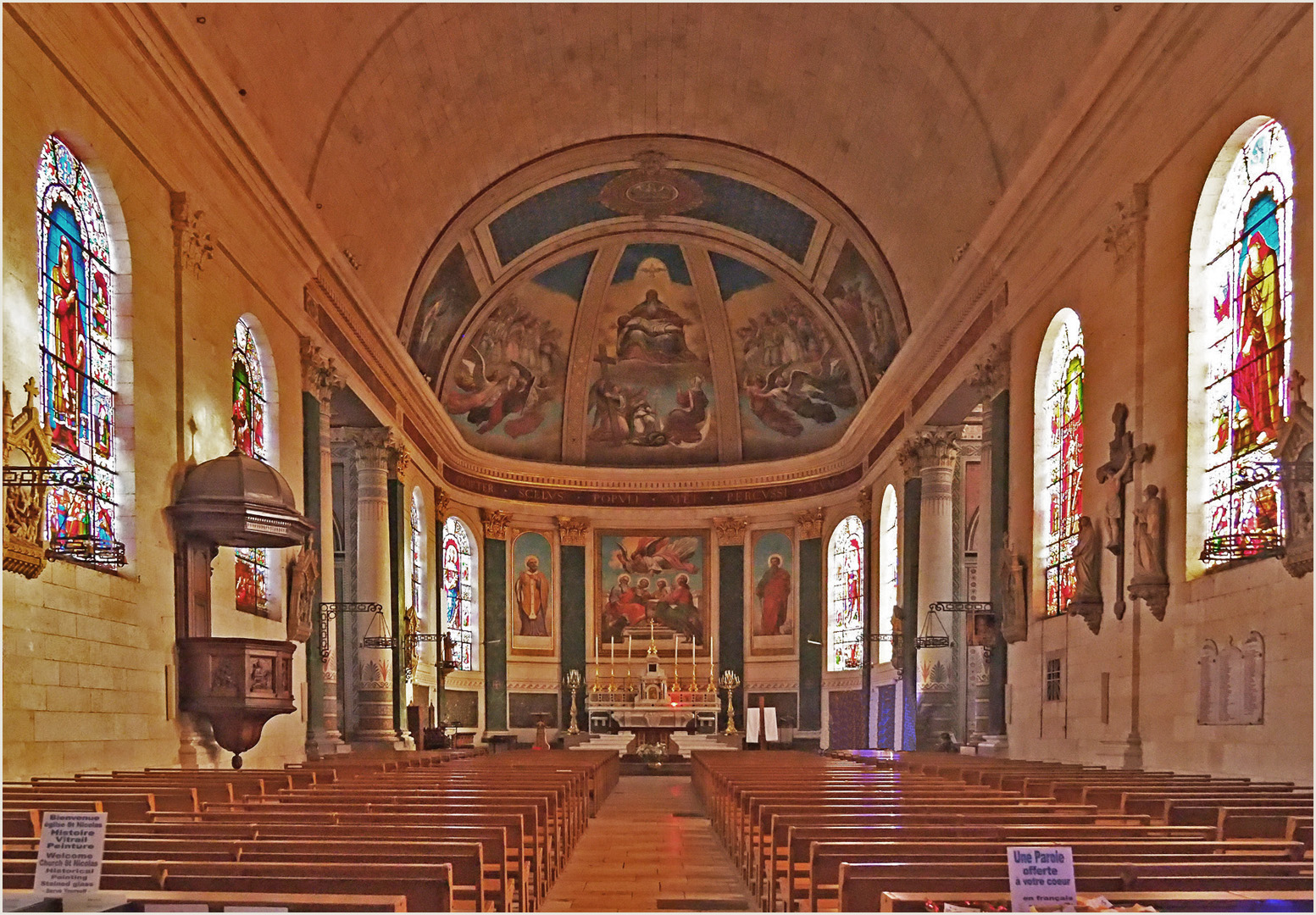 Nef et Chœur de l’Eglise Saint-Nicolas de Nérac (XVIIIème)