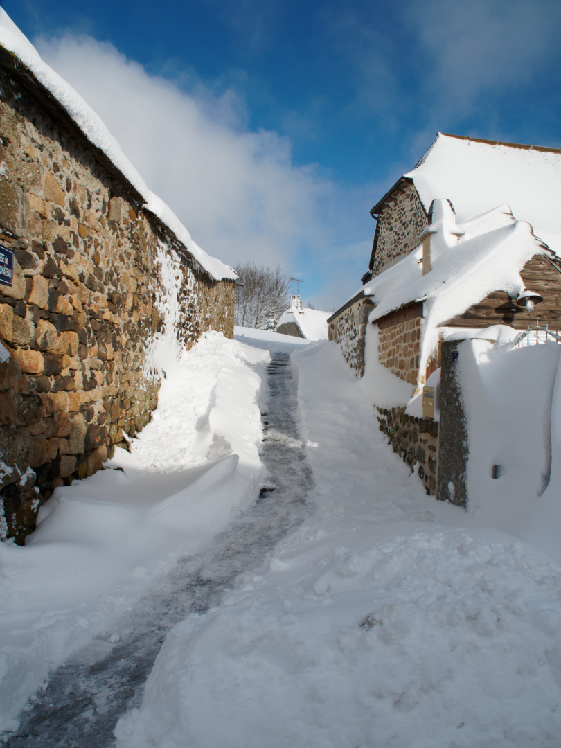 Neige - Auvergne (Cantal)