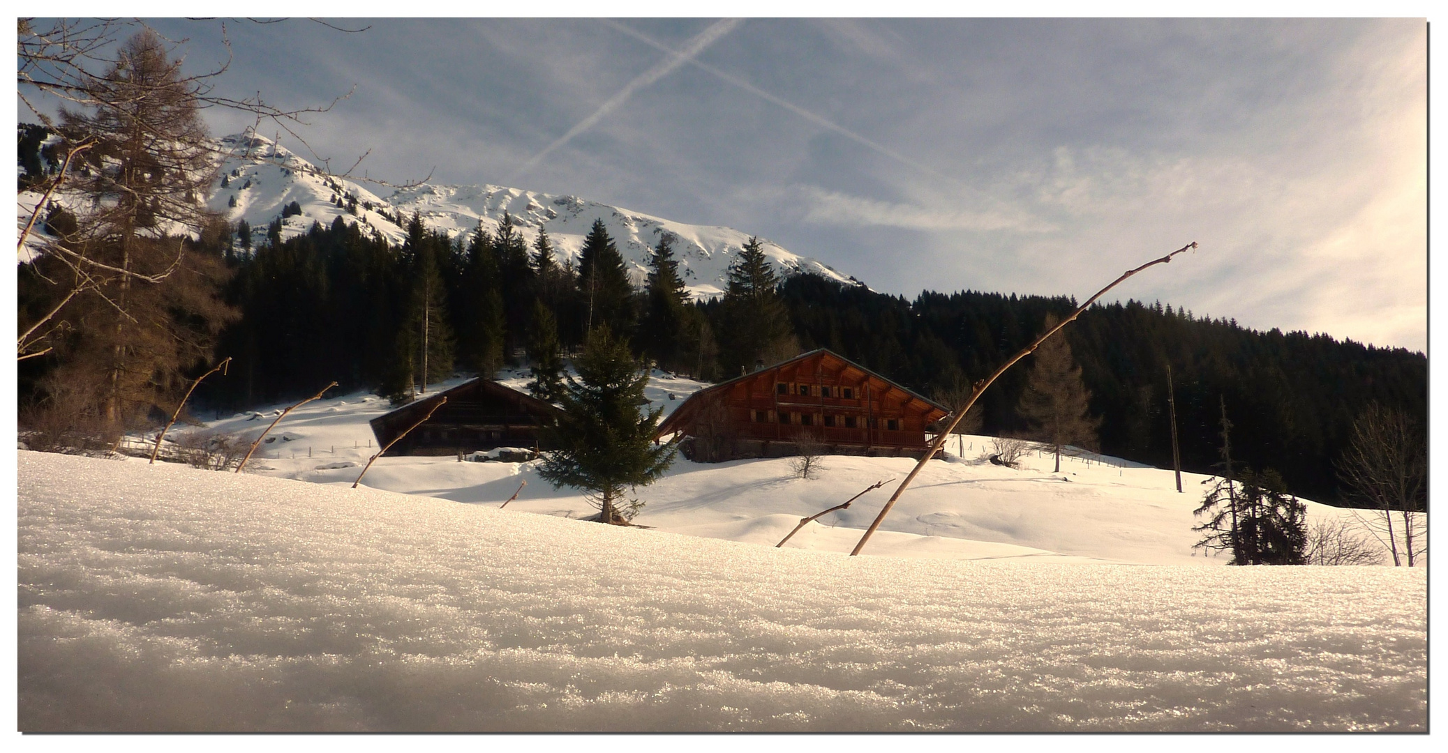 NEIGE en ABONDANCE ( haute-savoie)