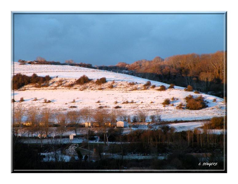 Neige en Normandie