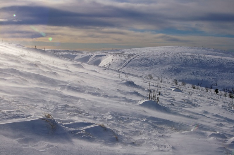 Neige et vents