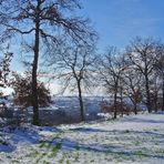 Neige près de Caussens -- Gers 1/2007 -- Schnee nahe Caussens