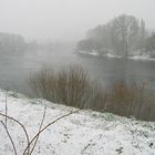 Neige sur la rivière