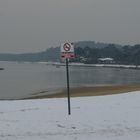 NEIGE SUR LE LAC D'HOSSEGOR. (40)....8 janvier 2009