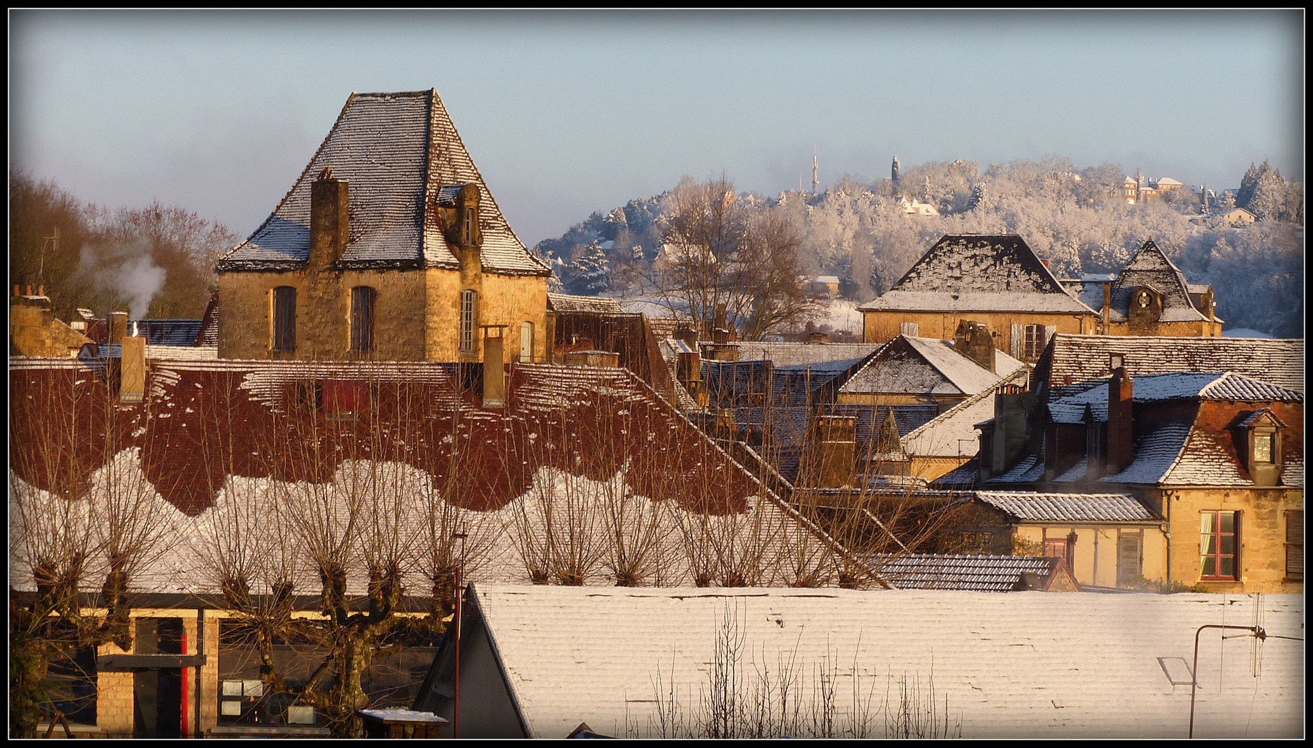 Neige sur Sarlat 