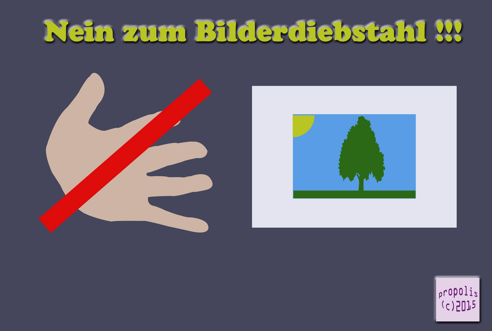 NEIN zum Bilderdiebstahl