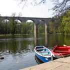 Neiße mit Viadukt in Görlitz