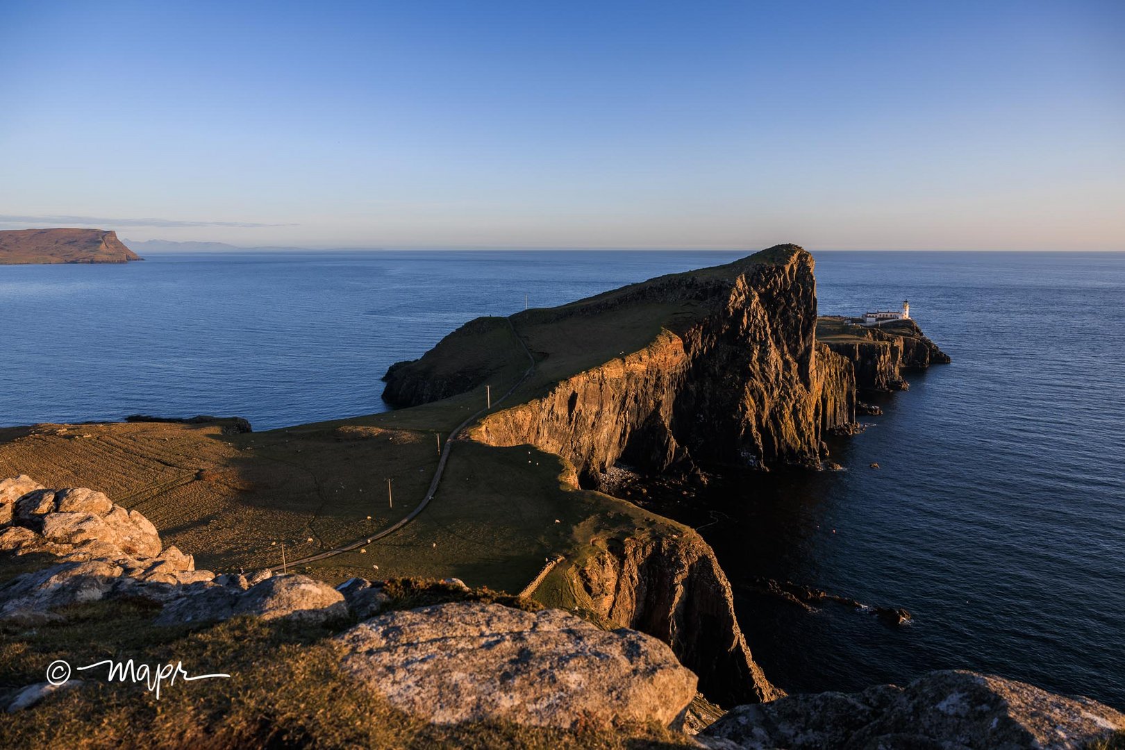 Neist Point Lighthouse am westlichsten Punkt der Isle of Skye