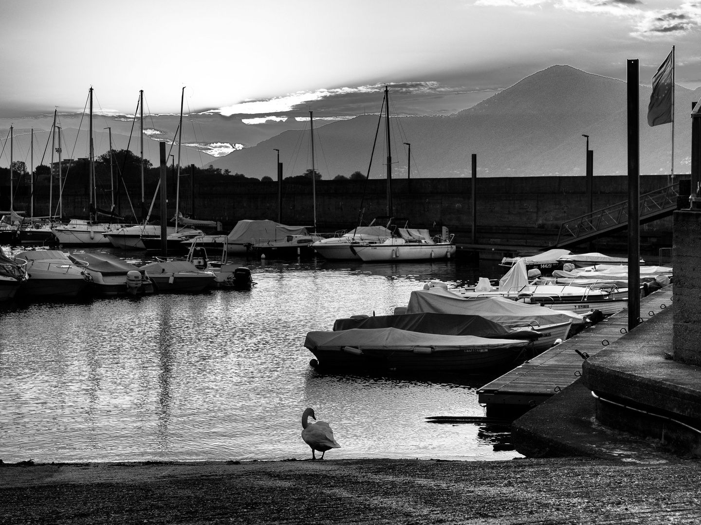 Nel porto di Luino