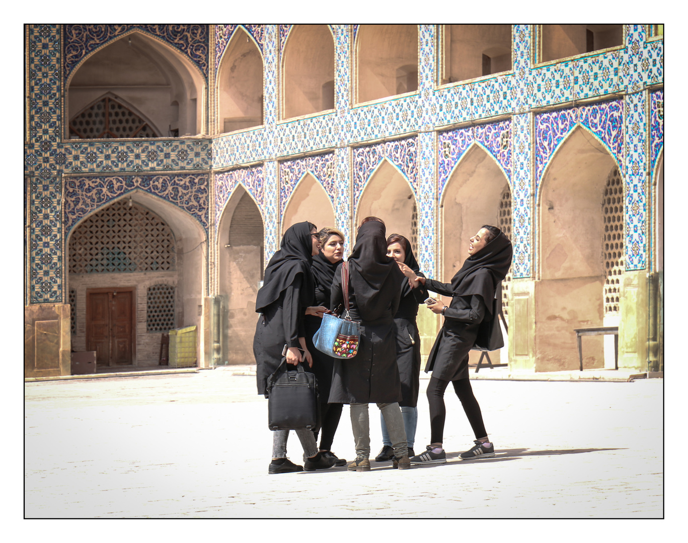 Nella moschea del venerdì di Isfahan 