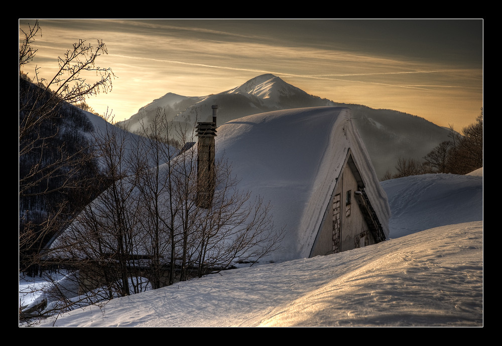 Nella neve...