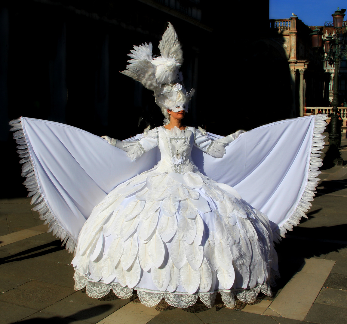 Nella splendida cornice del Carnevale Veneziano una apparizione fantastica