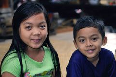 Nengah and her brother Nyoman