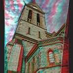 Neogothic Church, Anaglyph 3D