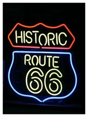 Neon-Reklame in "Williams" an der ??....richtig: Route 66