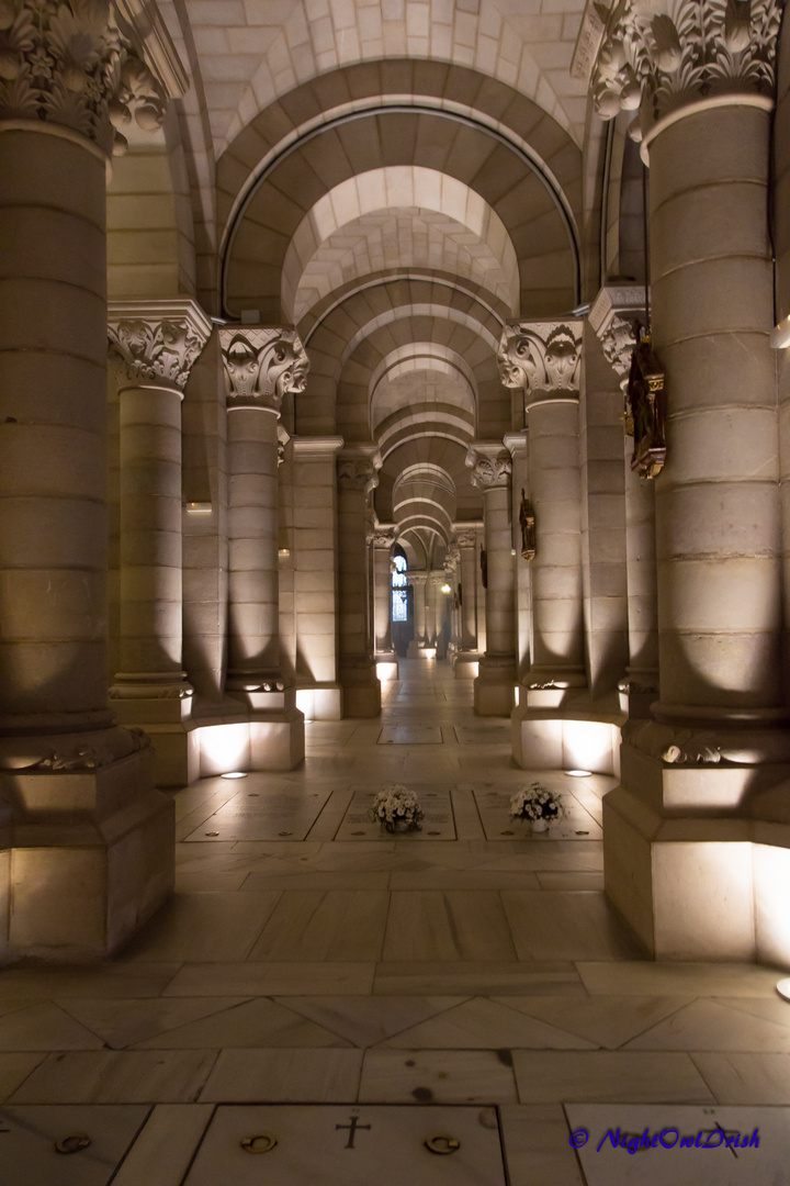 Neoromanische Krypta der Kathedrale de la Almudena Madrid