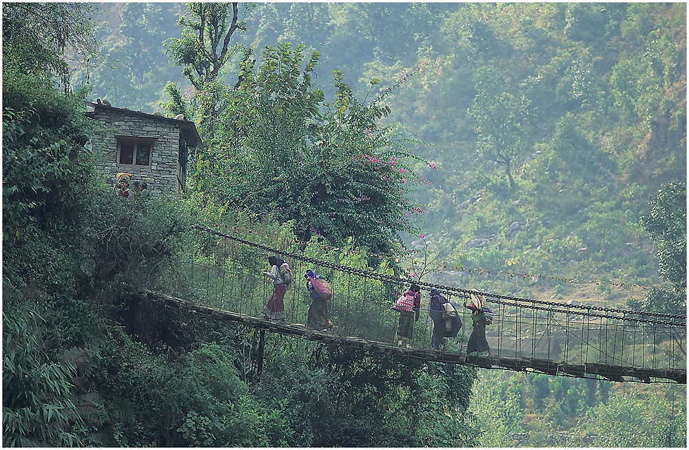 NEPAL 1992 - LAND DER BERGE - JOMSOM TREK - BIRETHANTI - BEGEGNUNGEN  (12 07)